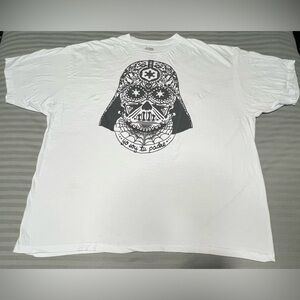 Star Wars Men’s Size 5XL White T Shirt “Yo Soy Tu Padre” 100% Cotton Pre Owned